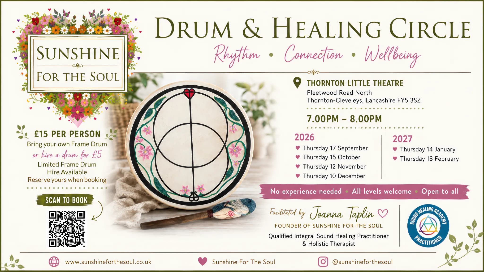 Sunshine For The Soul – Frame Drum & Healing Circle